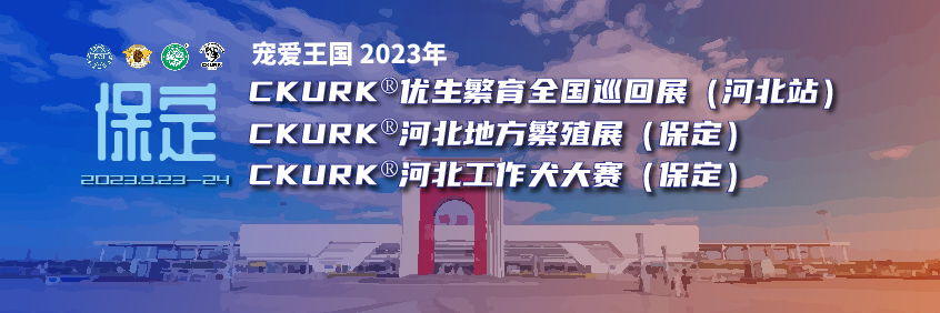 宠爱王國(guó)2023年CKURK®优生繁育全國(guó)巡回展（河北站）、河北地方繁殖展（保定）、河北工作犬大赛